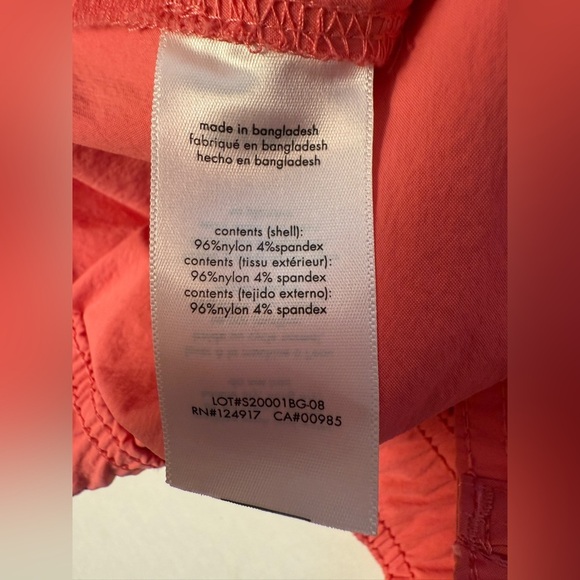 Onia Men's XXL All Purpose 6" Performance Shorts Tea Rose Nylon Stretch, New - Picture 9 of 12